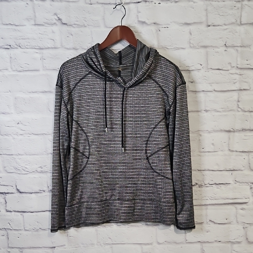 MTA Sport Black and Gray Long Sleeve Hoodie